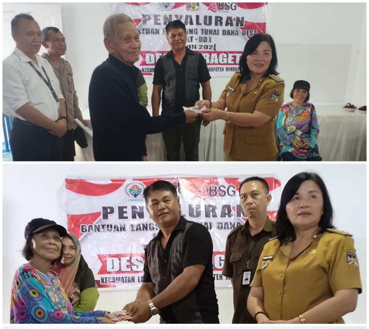 Bantuan Langsung Tunai Tahap Pertama di Desa Toraget Mulai Disalurkan