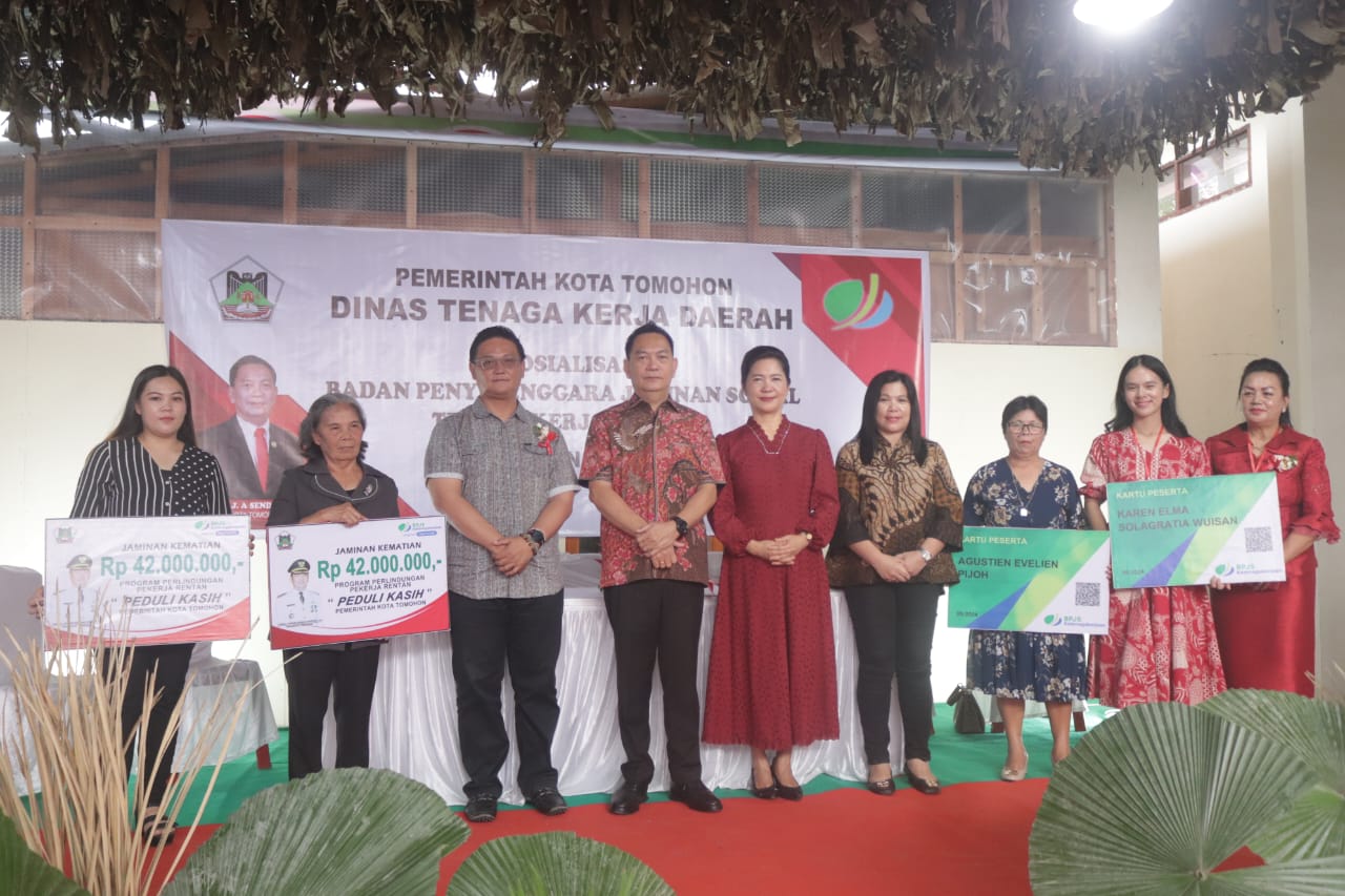 Pemkot Tomohon Biayai BPJSTK Pekerja Rentan Sekira 17900 Orang