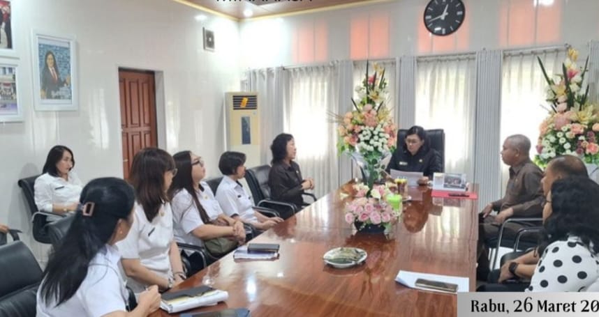 Sekda Lynda Watania Pimpin Rakor Bahas 100 Hari Kerja RD-VaSung di Bidang Kesehatan