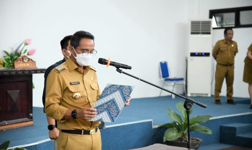 Lantik Empat Pejabat Eselon III, Sachrul: Jaga Amanah Ini 