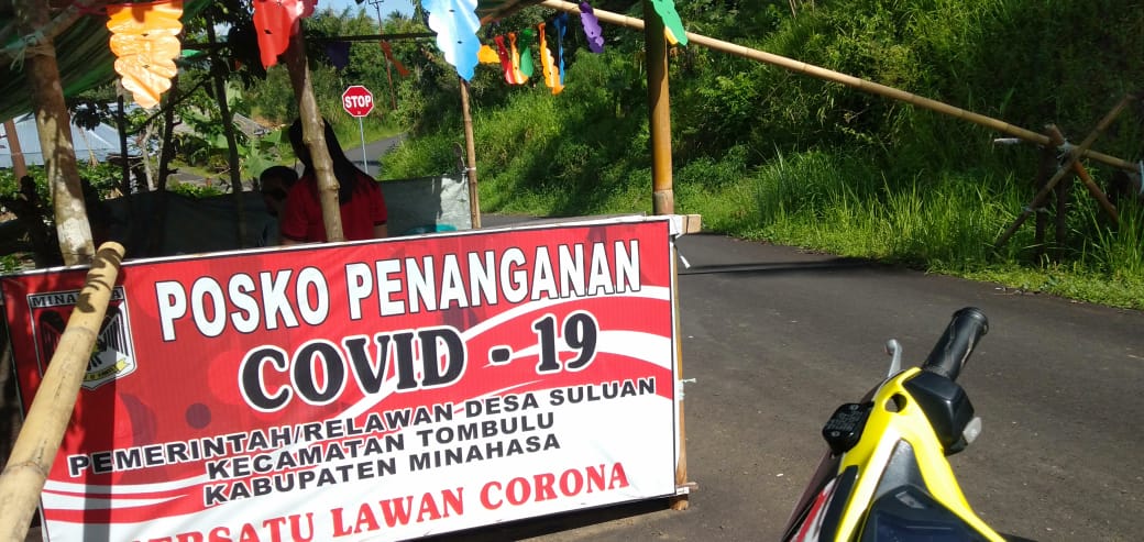 Pemdes Suluan Perketat Pintu Masuk Minahasa dari Kota Tomohon 