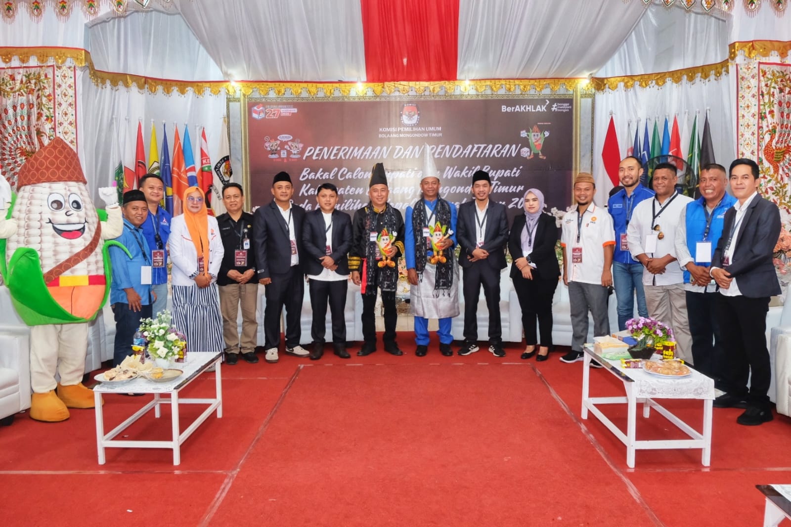 Hari Kedua Pendaftaran Pilkada, KPU Boltim Terima Satu Bapaslon 