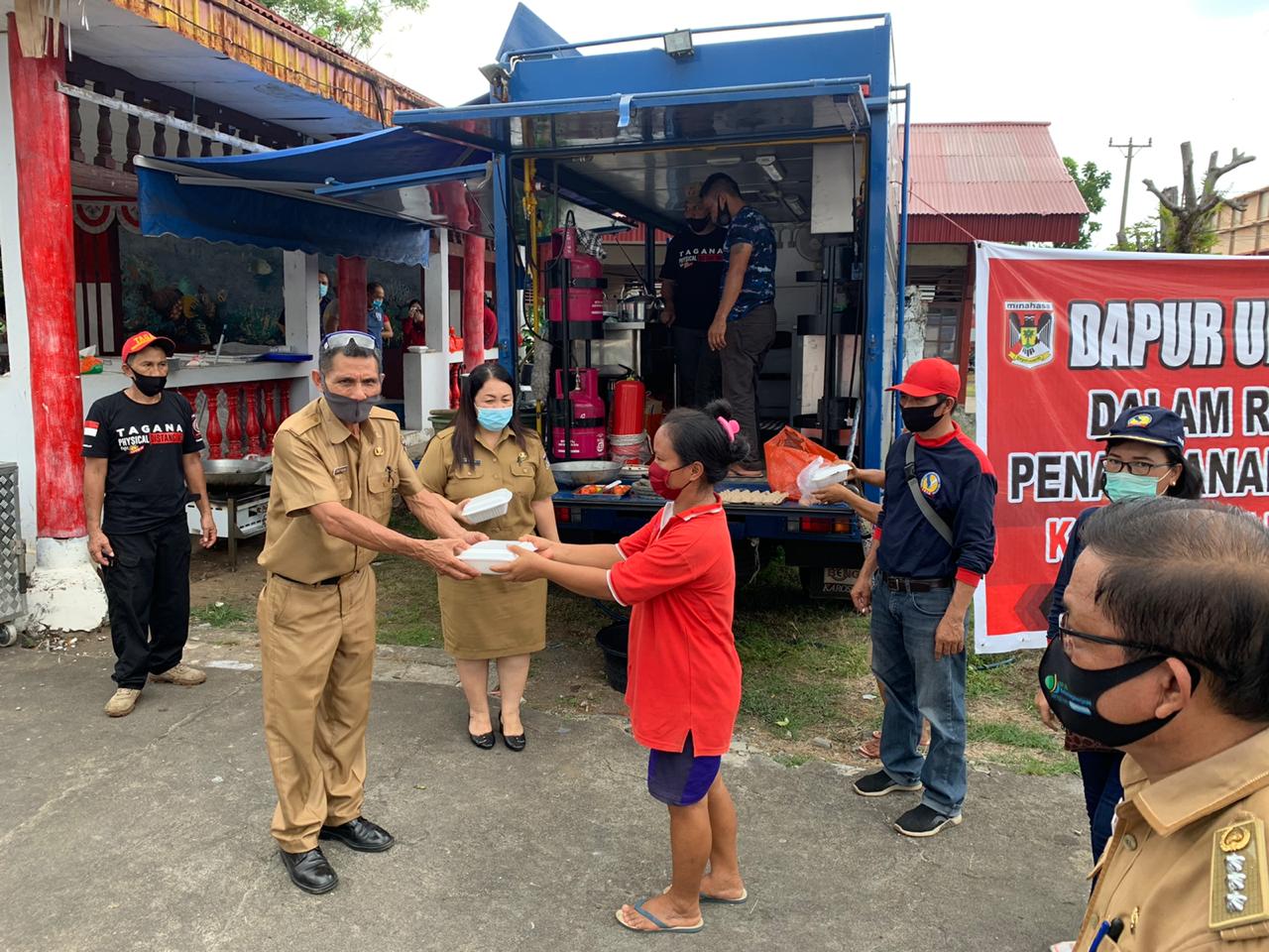 Gandeng BSG dan Forkopimda, Pemkab Minahasa Buka Dapur Umum