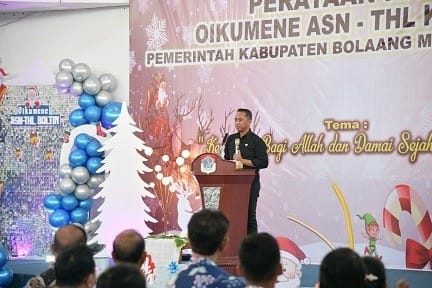 Bupati Sachrul Hadiri Perayaan Natal Oikumene Boltim