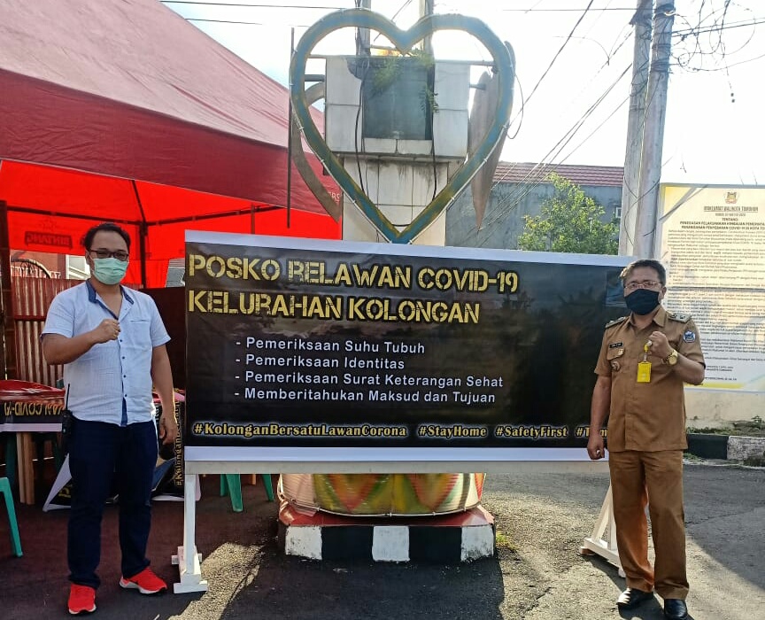 Siaga Covid-19, Semua Pintu Masuk Kolongan Dijaga Relawan 