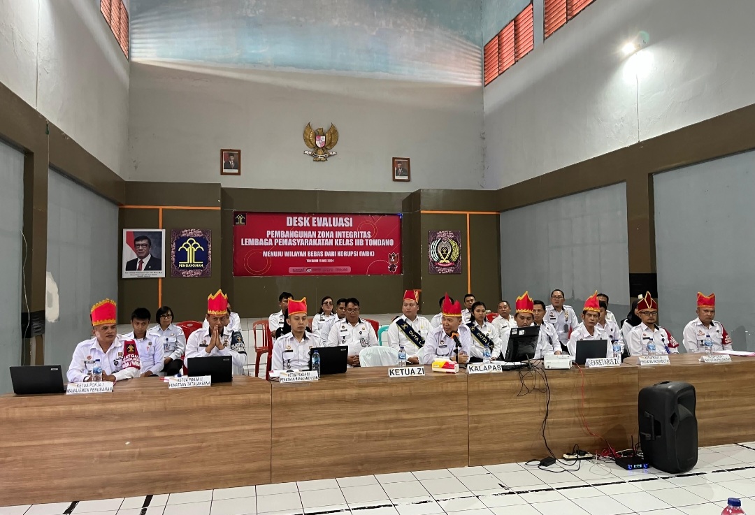 Ikuti Desk Evaluasi TPI, Lapas Tondano Siap Raih Predikat Wilayah Bebas dari Korupsi