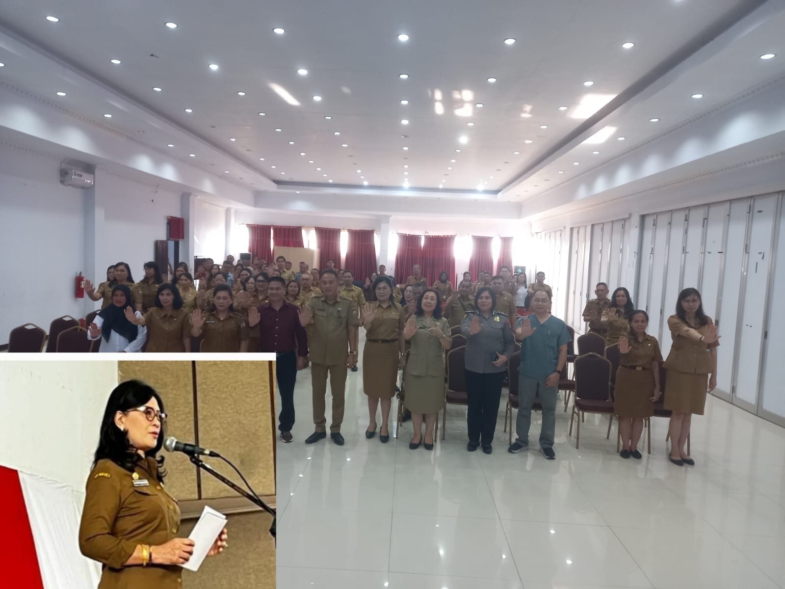 Dihadiri SKPD dan Camat, Sekda Lynda Watania Buka Rakor Percepatan Penurunan Stunting 