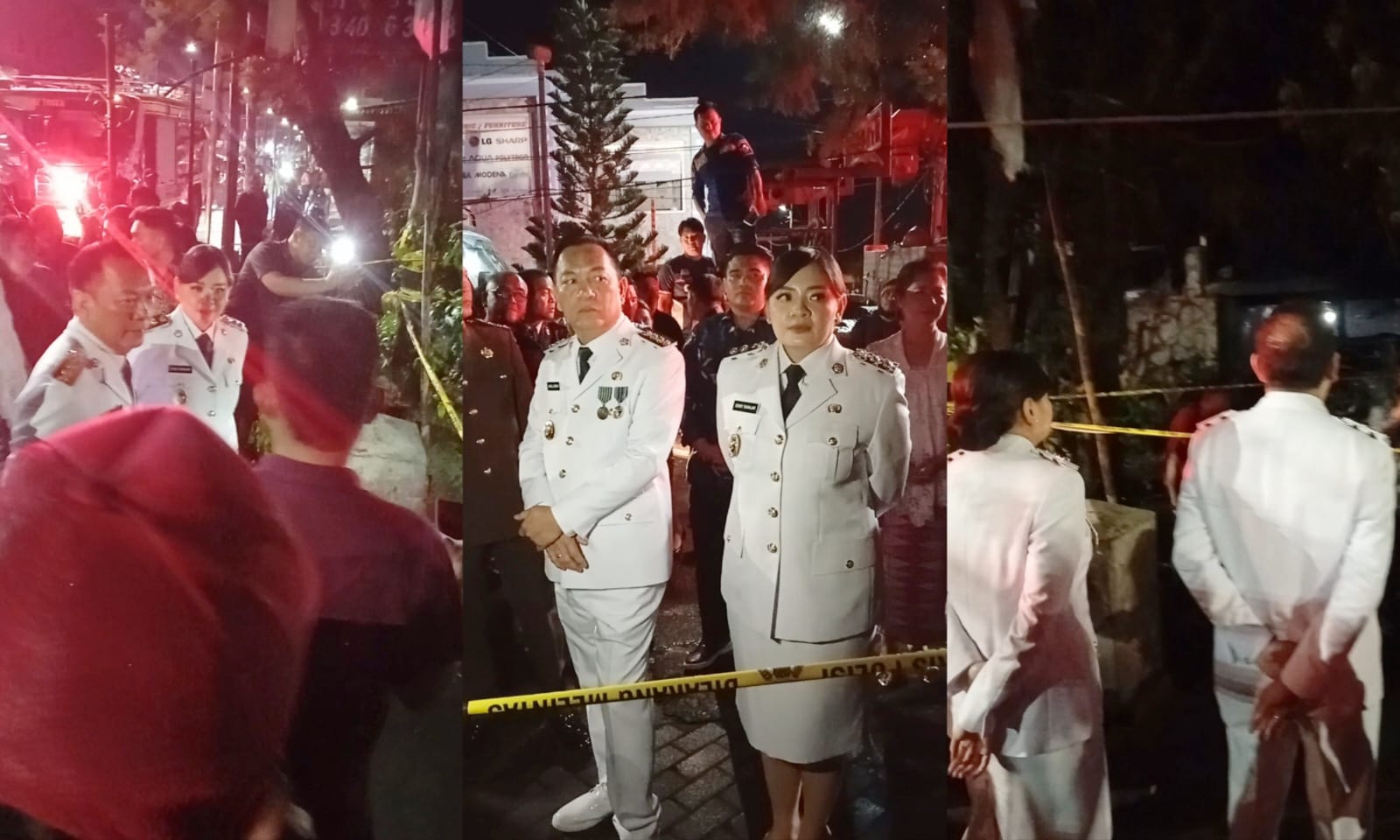 Caroll-Sendy Tinjau Lokasi Kebakaran di Walian