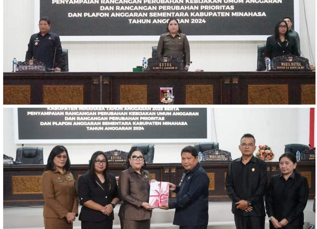 DPRD Minahasa Gelar Rapat Paripurna Penyampaian Rancangan KUA-PPAS Tahun 2025 
