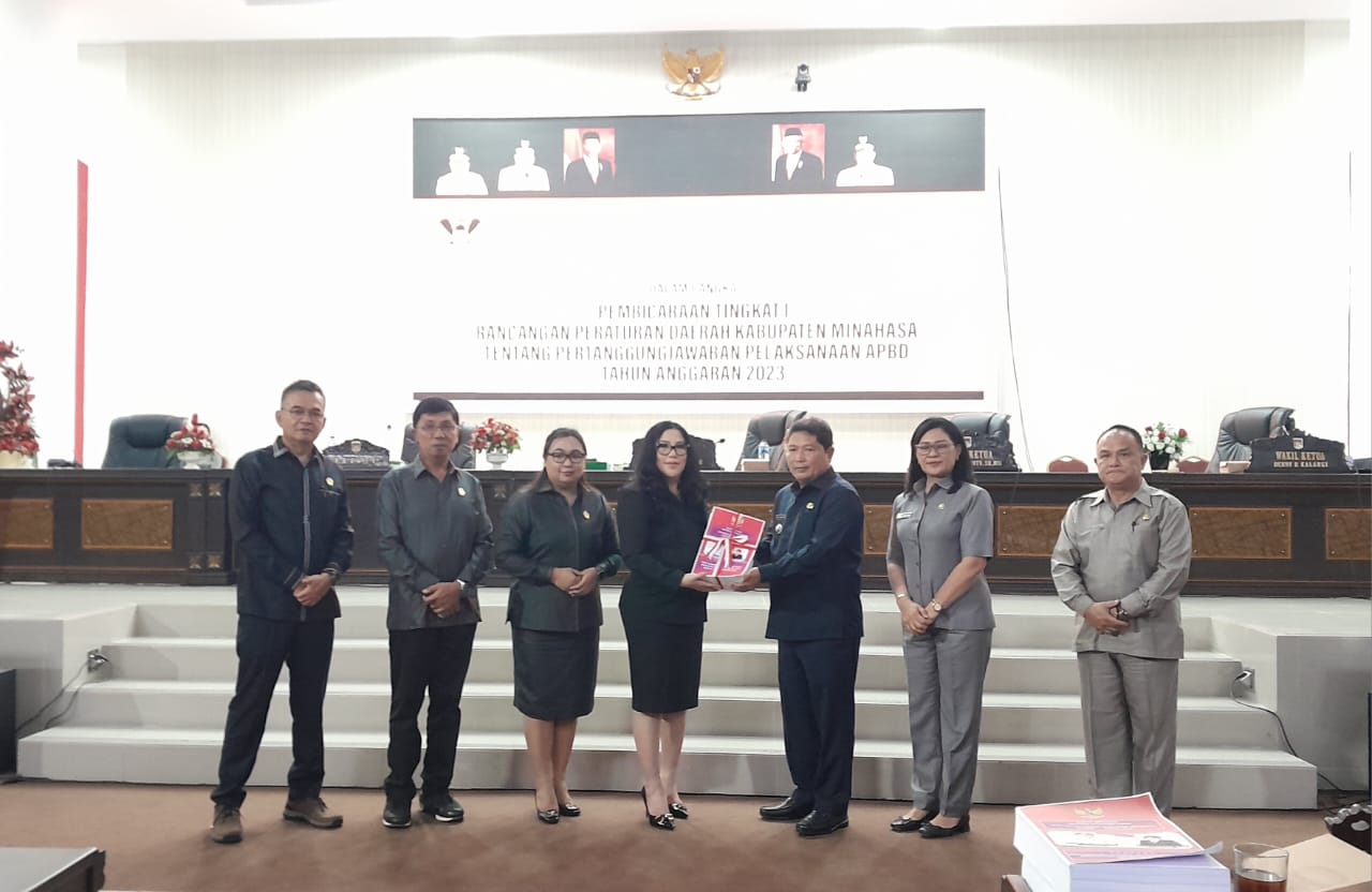 DPRD Minahasa Gelar Rapat Paripurna Pembicaraan Tingkat I Tentang Ranperda Pertanggungjawaban APBD Tahun 2023